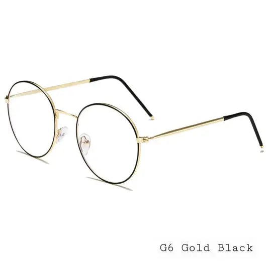 Photochromic Round Metal Frame Glasses – Modern & Lightweight(AU4)