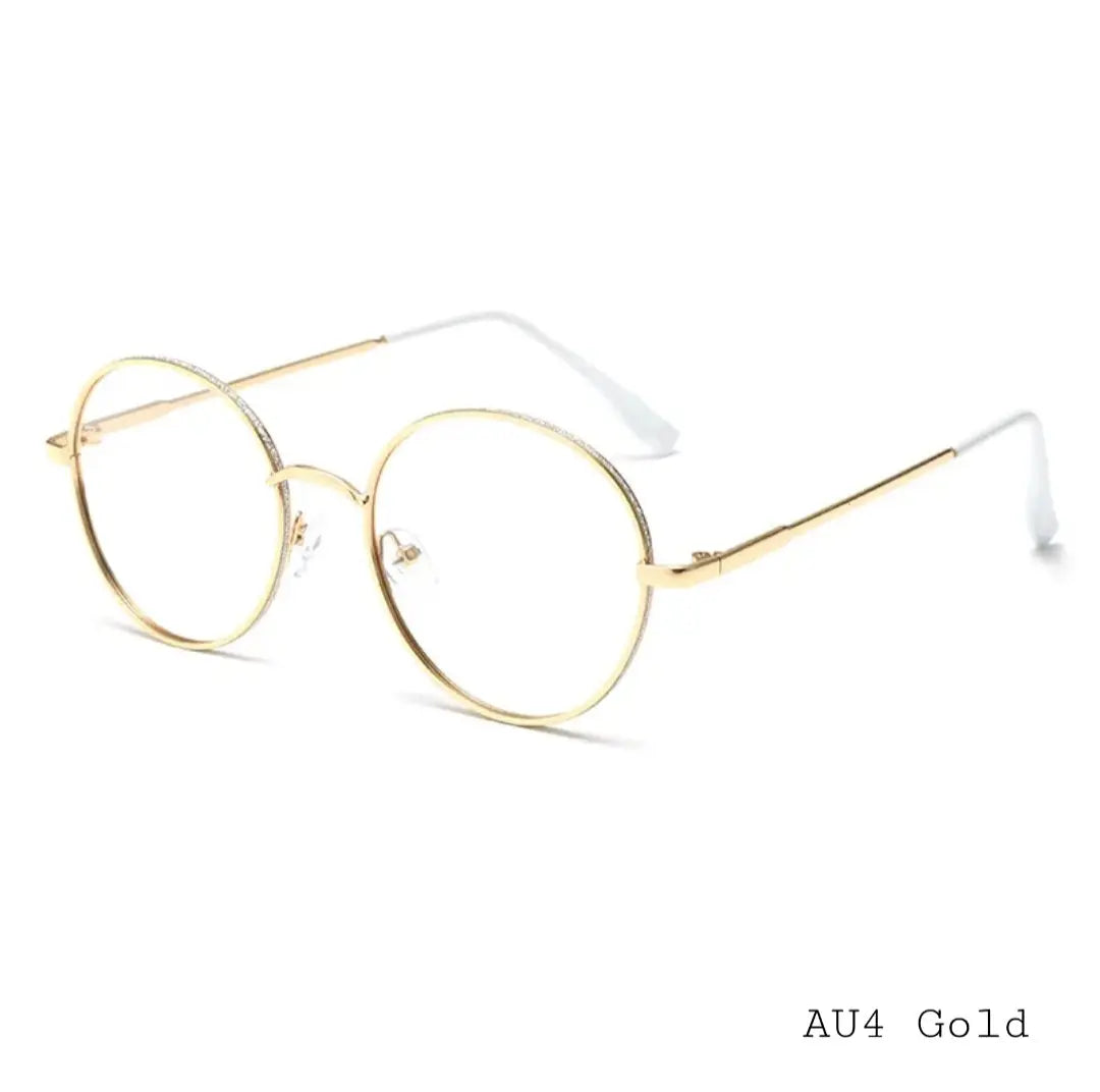 Photochromic Round Metal Frame Glasses – Modern & Lightweight(AU4)