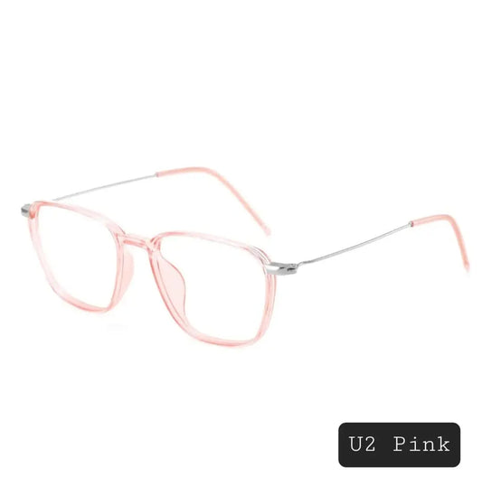Photochromic Square Frame Glasses – Antiradiation U2