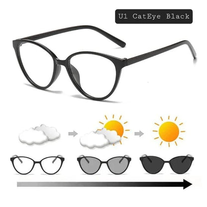 Unisex- Cat Eye Photochromic Glasses | Anti-Radiation