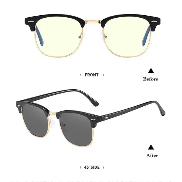 Photochromic | Original Clubmaster Sunglasses for Men | UV Protection