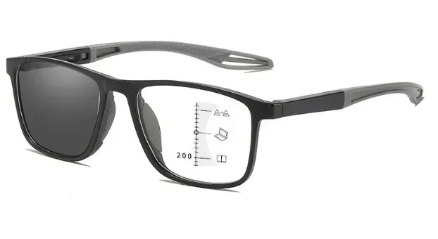 Progressive Multifocal Photochromic Reading Glass Near and Far